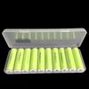 10 Slots Transparent Plastic Battery Storage Box Hard Container Holder Case For Aaa/Aa/18650 Battery Organizer Accessories 1Pc