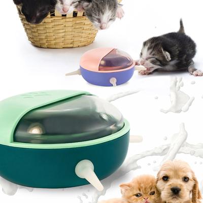 Newborn Small Animal Milk Feeders for Nursing 4 Nipples Self Feeding Bowl Multiple Pet Nursing Bowl Feeding Tool