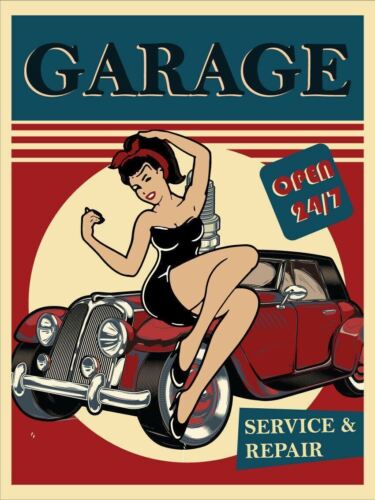 Garage Service And Repaires Vintage Retro Metal SignAluminum 20x30cm（7.8x11.8inch）