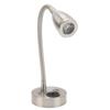 RV LED Bedside Light 360 Degree Swivel Flexible Goosneck Light for DC 12V to 24V Boat Camper Truck Cars Nickel Plated