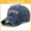 Embroidery Letter Colorado Protection Baseball Cap Breathable Baseball Women