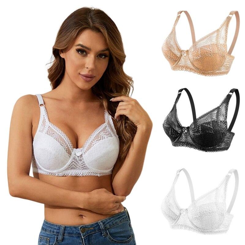 

Женское кружевное нижнее белье собрано дышащими пленочными чашками с нижним проводом удобным регулируемым бюстгальтером