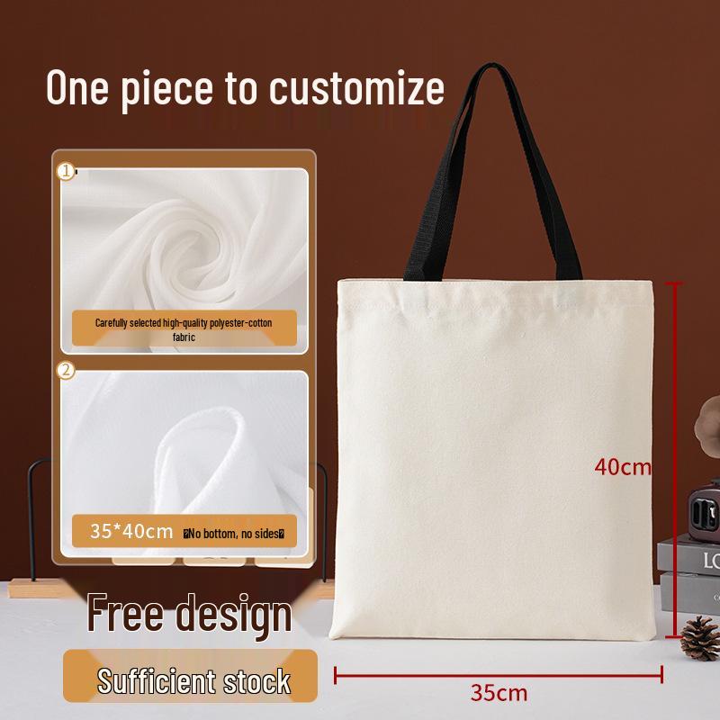 Custom Logo Eco-friendly Canvas Shoulder Bag for Students