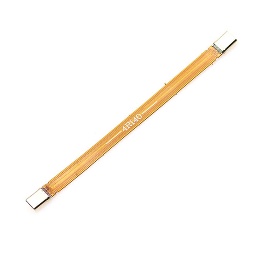 

USB4 Male Full-Function PD240W Dual-head TYPE-C Male-to-Male FPC Flexible Flat Cable Data Charge Extension Cable жовтий