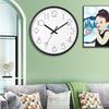 12 Zoll 30CM Leise Wanduhr, Kreativ und Modisch, Dreidimensionale Digitale Minimalistische Uhr für Zuhause Wohnzimmer