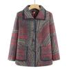 Autumn Coat Women's Lapel Collar Long Sleeve Year Old 0 Old Lady Cardigan On Clothes