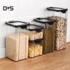 Moisture-proof Stackable Transparent Sealed Food Storage Jar Container with Lid