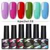 6-Color Nail Polish Glue Set, Popular Color Nail Glue, Phototherapy Nail Polish Glue Can Be Matched Arbitrarily.
