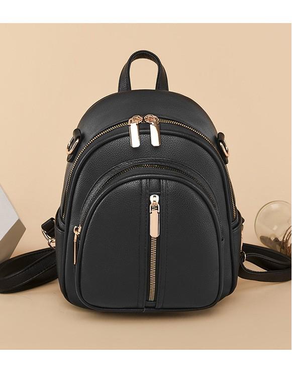 Rucsac de Piele Moale în Stil Coreean la Modă pentru Femei Niche Design 2024 pentru Naveta Zilnică