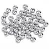 20-50Pcs/Lot Stainless Steel Abacus Beads Multi Size Curved Surface Spacing Beads For Jewelry Making Diy Bracelet Accessories