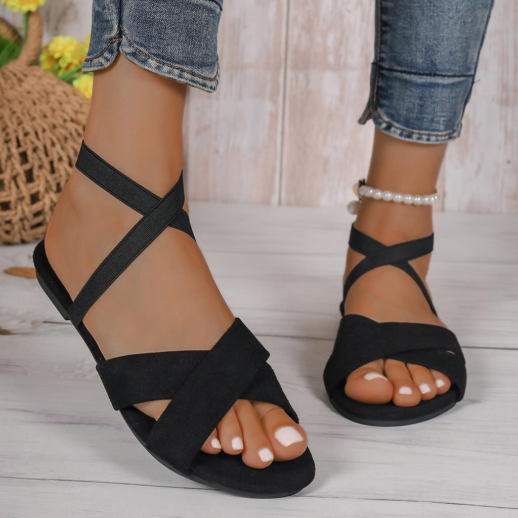 Fashion Women Sandals 2024 Fashion Casual Outdoor Sexy Shoes for Women Open Toe Sandals Solid Color Designer Sandals Zapatos De Mujer
