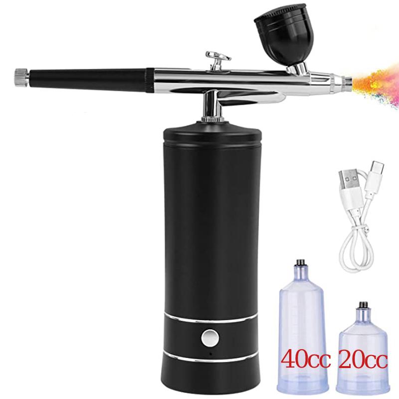 Airbrush Nail With Compressor Portable Air Brush Nails Compressor For Nails Cake Painting Crafts Air Brush Kit Nails Spray