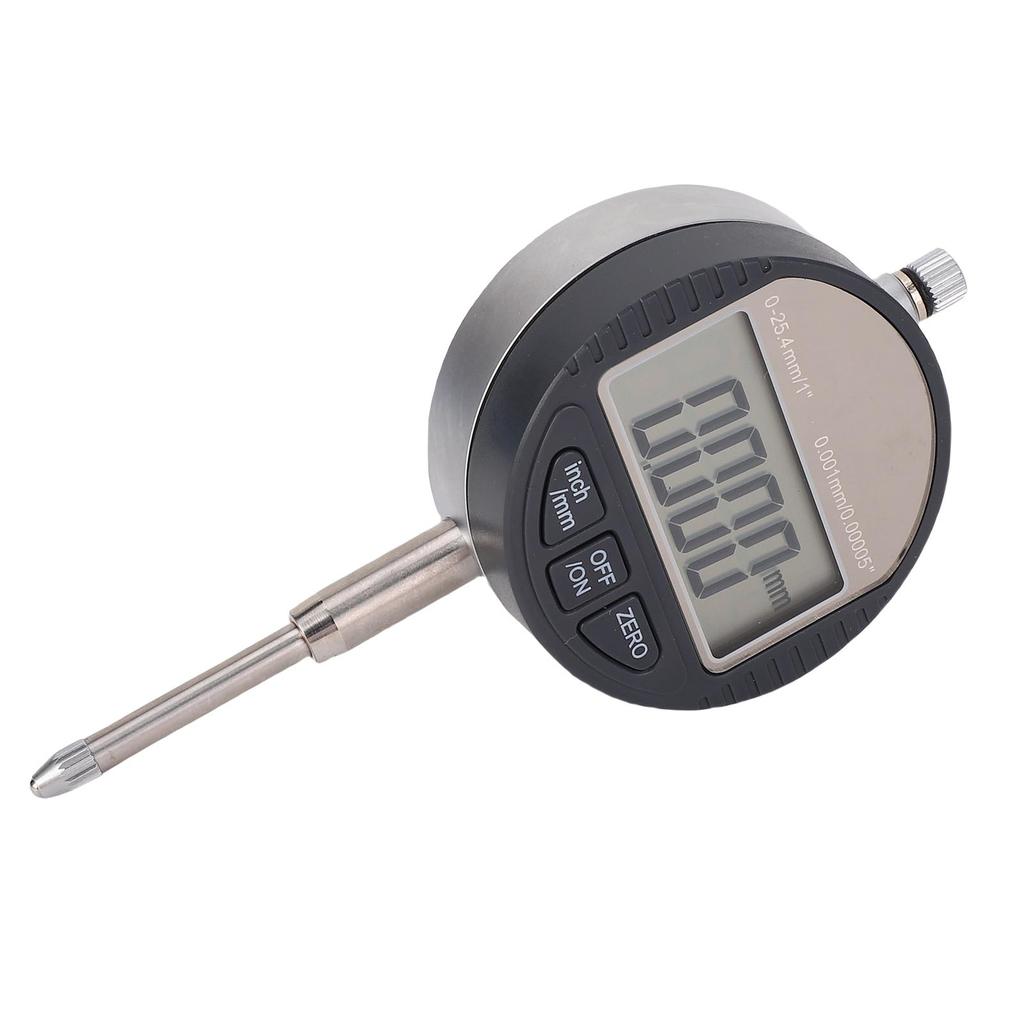 Digital Dial Indicator 0 25.4mm 5 Digit Large LCD Display Accurate Electronic Dial Test Indicator for Machinery