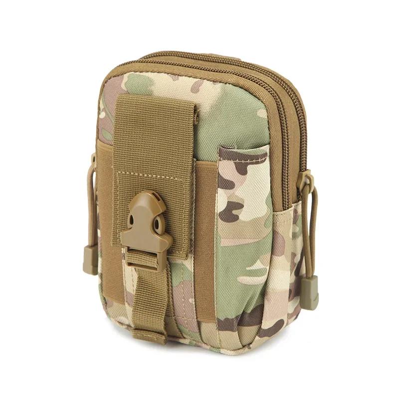 Outdoor Tactical Molle Pouch Belt Men Waist Pack Bag Small Pocket Waist Pack Running Pouch Travel Camping Bags Soft Back