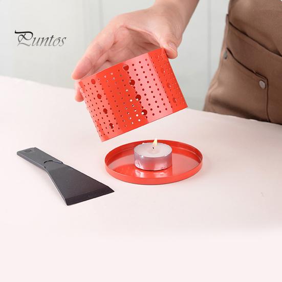 Portable Cheese Oven with Candle Holder Spatula Space-Saving Simple Elegant Cheese Melter Multi-Functional Hot Pot Frying Pan