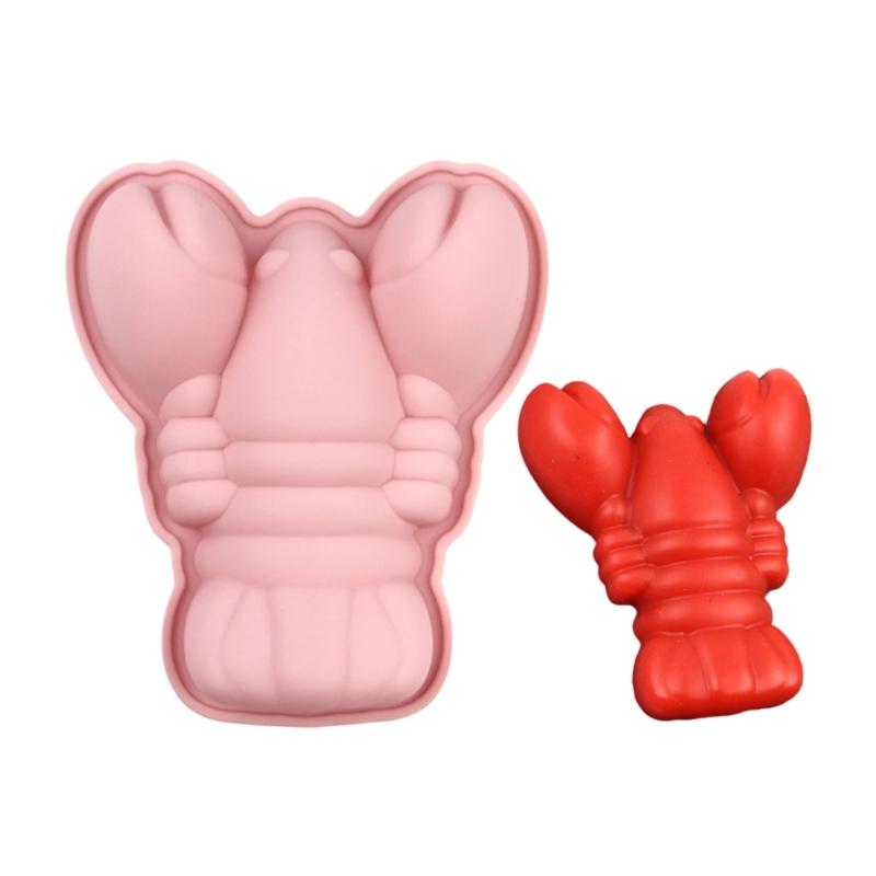 

Reusable Flexible Lobster Design Baking Mold Chocolate Ice Cubes Chocolate Silicone Mold Food Safe Kitchen Accessory 1