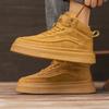 High-top Board Shoes, New Winter High-end Leather Thick-soled Heightening Casual Shoes