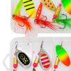 10 Pieces Fishing Lures Spinnerbait Hard Metal Inline Spinnerbaits Trout