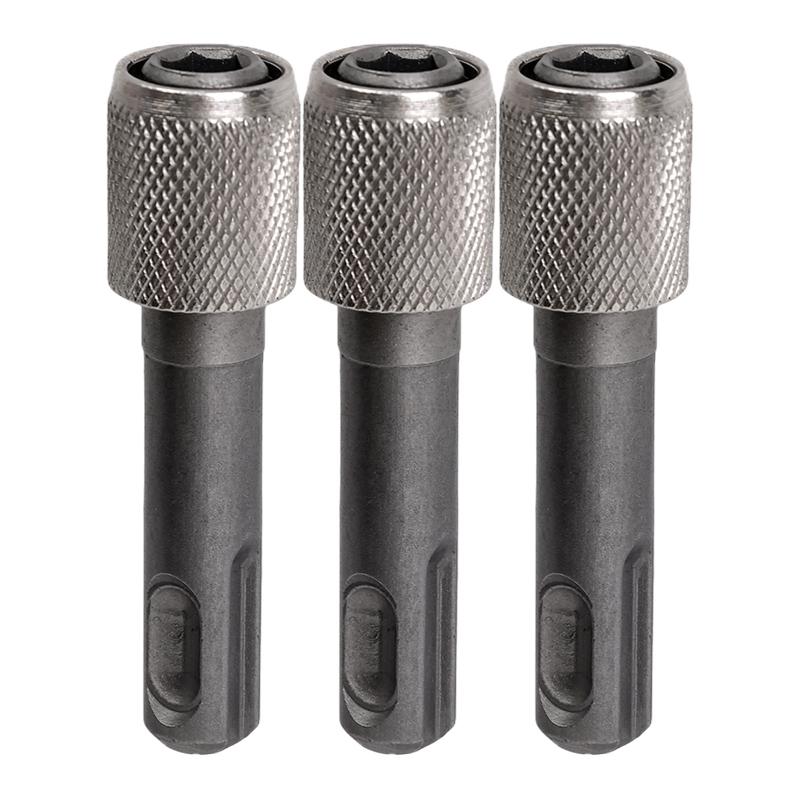 1/10pcs Round Shank To Hex Shank Adapter Electric Hammer Adapter Conversion Connecting Rod Sleeve Shank Power Screwdriver Bit