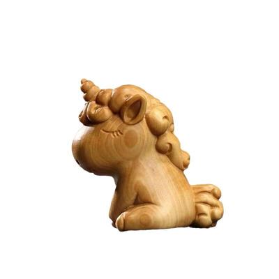 Cartoon Cute Woodcarving Desktop Decoration