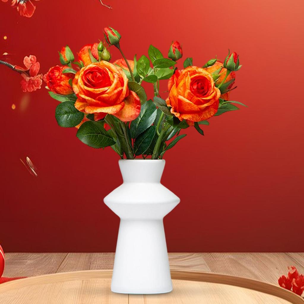 Flower Vase Flower Arrangement Simple Tabletop Ornament Table Centerpiece for Shelf Bedroom Living Room Party Home Decoration