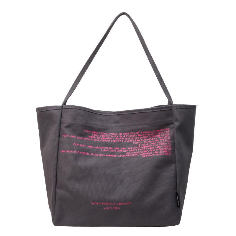 תיק קנבס קיבולת גדולה תיק מכתבים לנשים תיק כתף טוטה