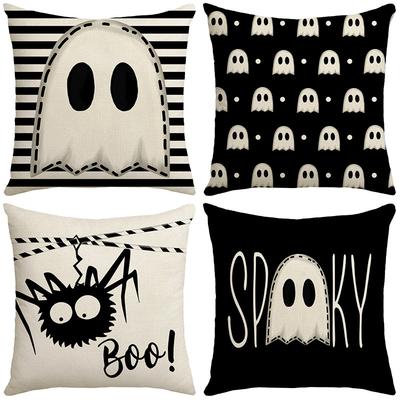 New Halloween Throw Pillow Living Room Sofa Bedroom Balcony Cushion Single Sided Linen Home Decoration