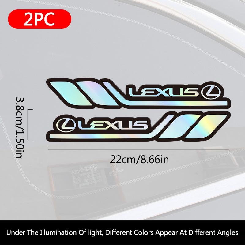 

Car Laser Reflective Sticker Window Decoration Accessory for Lexus ES300 RX330 RX300 GS300 IS250 IS200 CT200h IS300 NX RX LX GX