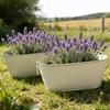 Metal Planter for Plants Flower with Drainage Holes & Handles, Weather Resistant Iron Pot, High-end Plant Gift Minimalist Succulents Container Indoor