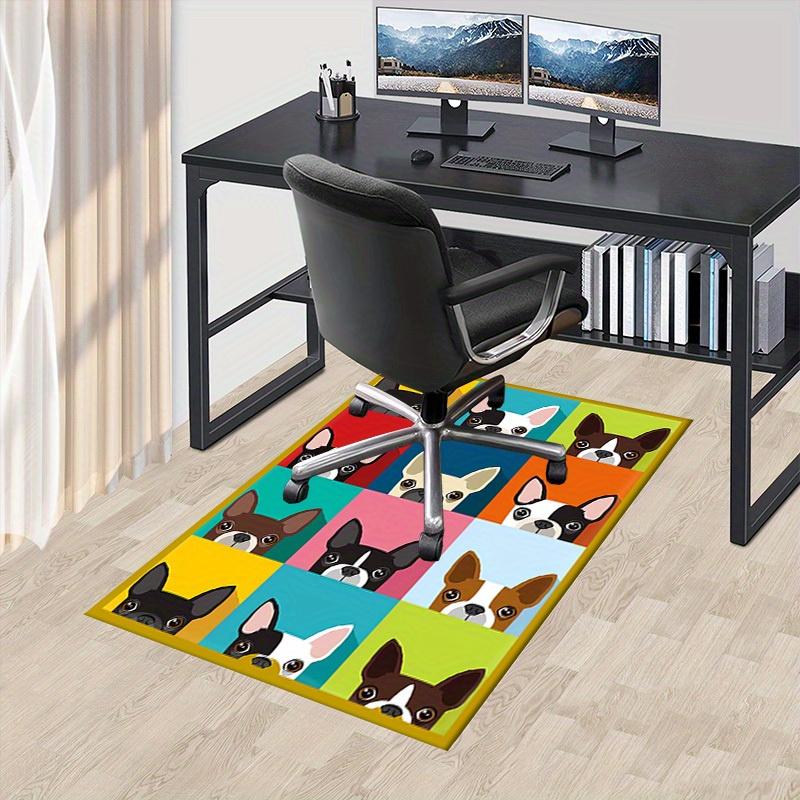 Office Carpet: Pop Art Dog Portrait Sofa Rug, Chair Mat Protection