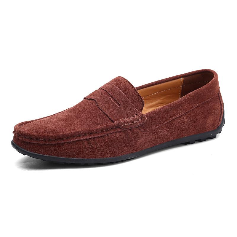 Men s Large Matte Korean Style Slip-On Driving Shoes, Lightweight & Trendy