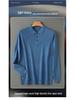 Men's Solid Color Casual Polo Collar Long Sleeve Knitwear Pullover