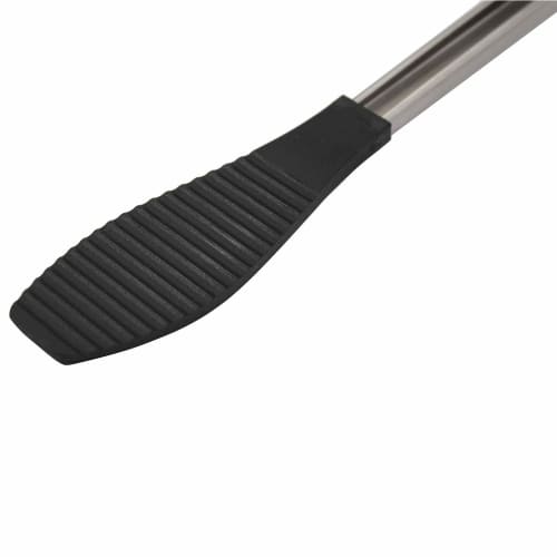 Suncraft Veggie Tongs, Mixing, Stir-frying, and Serving, Black, WW-209, Kitchen Tool for Working Women, Size: 31.2cm (L) x 4cm (W) x 3.5cm (H).
