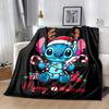 1pc Stitch Printing Blanket - Soft, All-Season Throw for Living Room, Beroom,Personalize Gift with Aorable Cartoon Esign