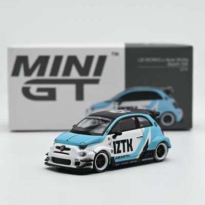 1:64 Abarths 595 Alloy Modified Wide Body Sports Car Model Diecast Track Race Vehicles Car Model Simulation Miniature Scale Gift