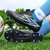 Boys' Stud Anti Slip Football Boots for Easy on And Off Rotating Button Football Shoes Training Shoes Artificial Turf Soccer Shoes