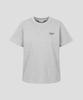 Binpolleidiseu Lettering Embroidered Oversized Short Sleeve T-Shirt Gray (Bf6242C913)