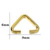 100pcs 6x9mm Iron Triangle Clasps Buckle Loops Connectors Clasps Hooks for DIY Bracelet NecklaceJewelry Making Accessories