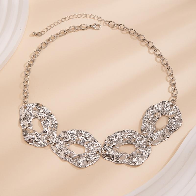 Fashionable Irregular Circle Waist Chain Necklace With Adjustable Metal Chain For Women Grunge And Steampunk Style