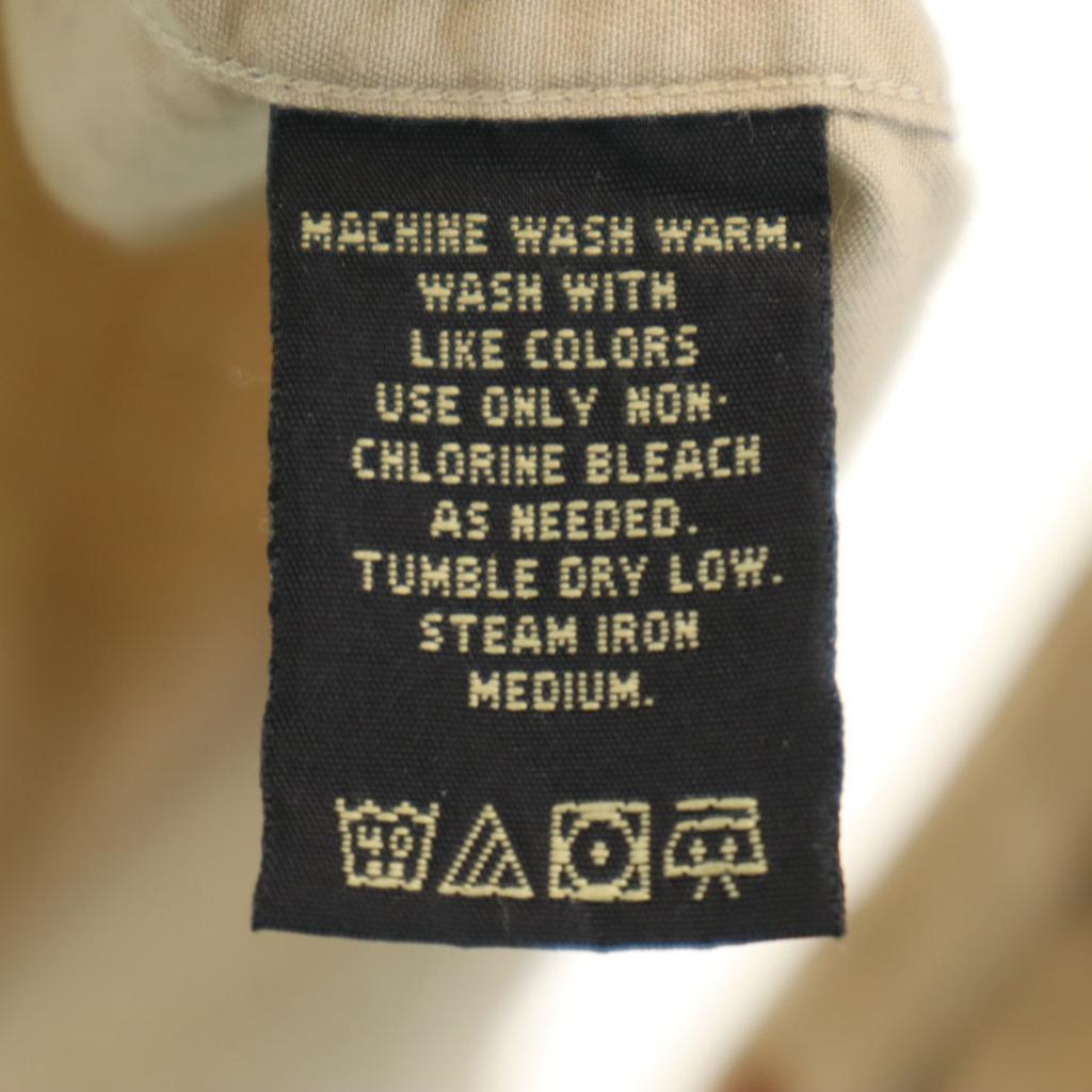 RRL 90s Old Initial Tag Red 3 Stars Long Sleeve Cotton Shirt Ralph Lauren Men's Used