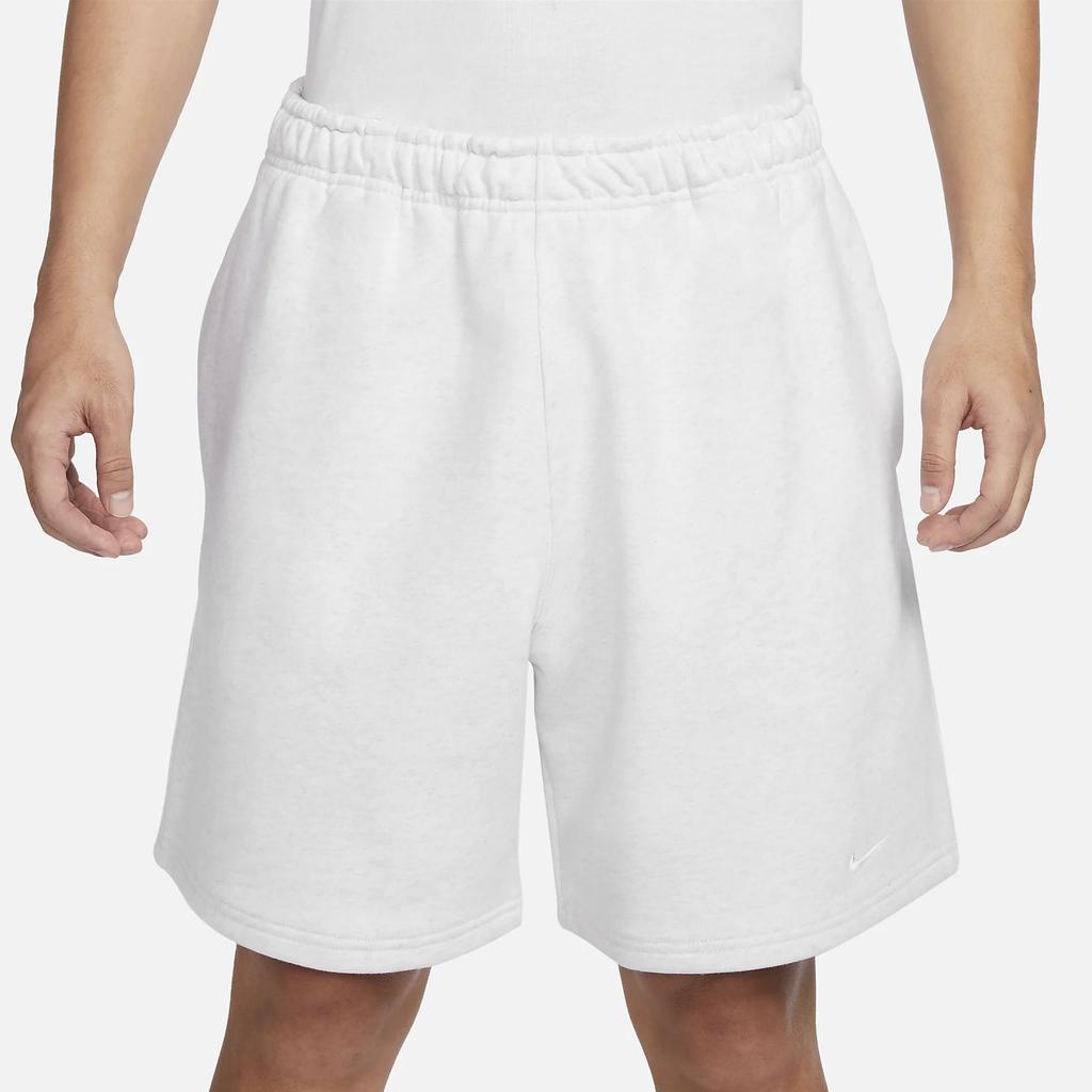 Nike Solo Swoosh Solid Color Logo Elastic Waist Sports Shorts Men Bottoms White DV3055-051