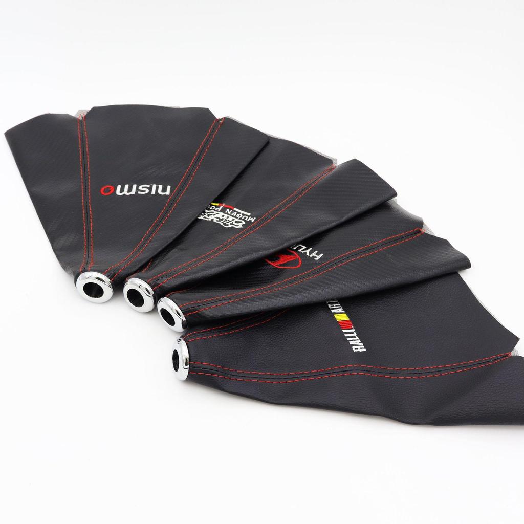 RALLART PU Leather Gear Shift Knob Dust Cover for Mitsubishi Vehicles