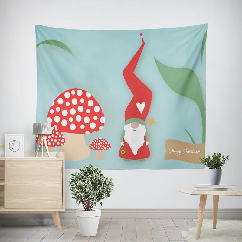 Natal Ano Novo Árvore de Natal Boneco de Neve Padrão Tapeçaria Sala de Estar Sofá Interior do Carro Tapeçaria Decorativa