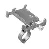   Anti-slip     Phone Holder Mount Aluminum Bike Handlebar Mobile Phone Holder Handlebar Clip Stand for 3.5-6.2inch Smart Mobile Phon