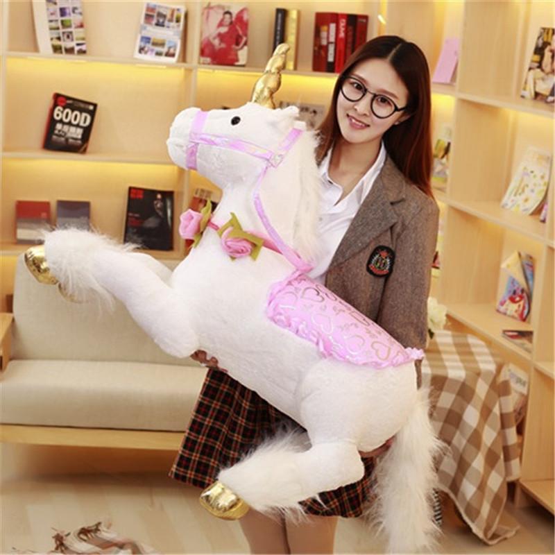 Dream Cute Unicorn Fur Toy Cute Cartoon Girl Children Bedroom Gift Decoration