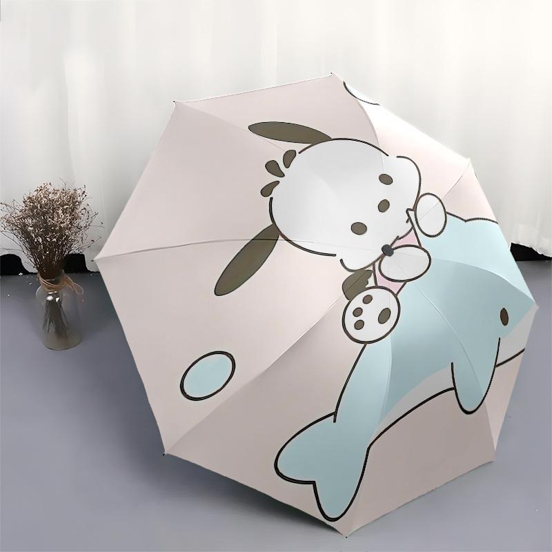 1pc Kawaii Cute Whale Umbrella - Automatic Open Close with Foldable Design, Iron Frame for Outdoor Use, Perfect Gift for Fans, Travelers, Daily Use, F