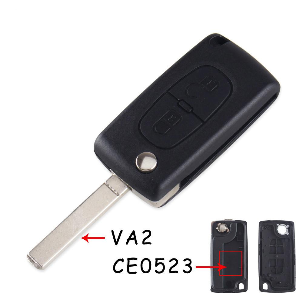 S 2/3/4 Bt Flip Folding Remote Car Key Case Shell For Peugeot 107 207 307 308 407 607 807 Citroen C2 C3 C4 C5 C6 C8