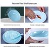 Creative Solid Color Melamine Plate – Faux Porcelain Round Tableware for Home or Hotel Use
