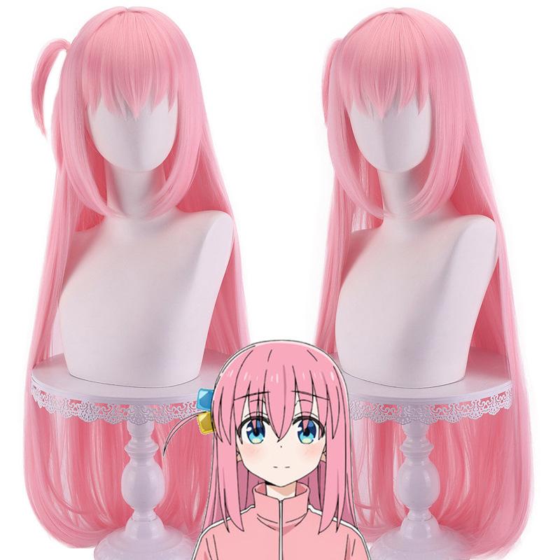 Anime Bocchi The Rock Gotou Hitori Cosplay JK Uniforma Růžová bunda Sukně Paruka Kostým Halloween Ženy Dívčí kostýmy