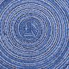 4PCS Round Coaster Set Scalding Heat Insulation Dish Mats Woven Decorative Dining Table Bowl Mat Blue Diameter 36cm